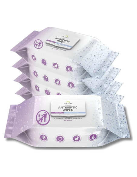 Toallitas Antibacteriales Nurture 12 Conteos Sin Alcohol