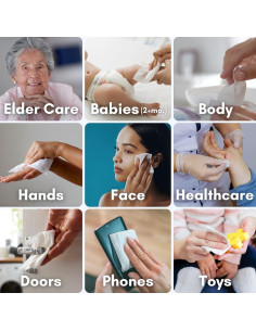 Toallitas Antibacteriales Nurture 12 Conteos Sin Alcohol 2