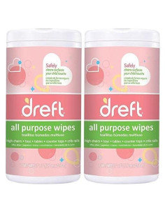 Toallitas de limpieza multiusos suaves Dreft 140 unidades
