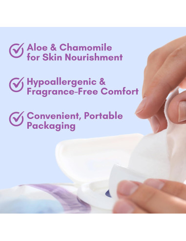 Toallitas Antibacteriales Nurture 12 Conteos Sin Alcohol