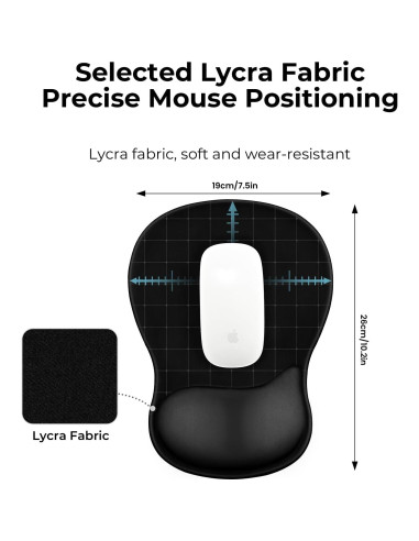 Almohadilla Ergonómica EooCoo con Soporte de Muñeca de Gel