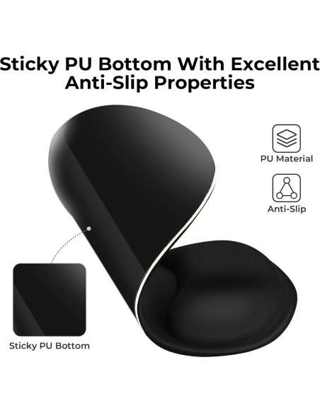 Almohadilla Ergonómica EooCoo con Soporte de Muñeca de Gel