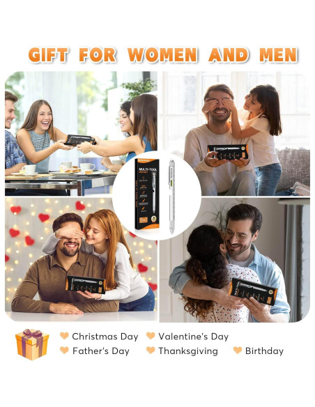 Bolígrafo Multiherramienta 9 en 1 WERMARS Plata