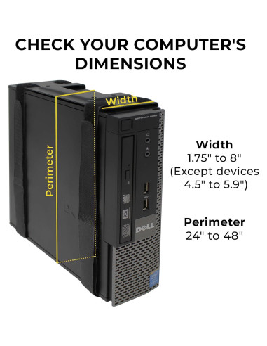 Soporte de PC SFF HumanCentric Ajustable para Montaje en Pared