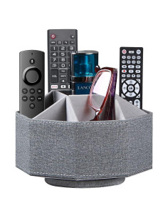 Soporte Giratorio Organizador de Escritorio YAPISHI Gris 18x13x18 cm