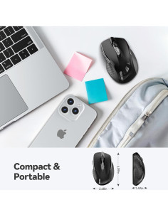 Ratón Inalámbrico TECKNET Ergonómico 2600 DPI 6 Botones 2