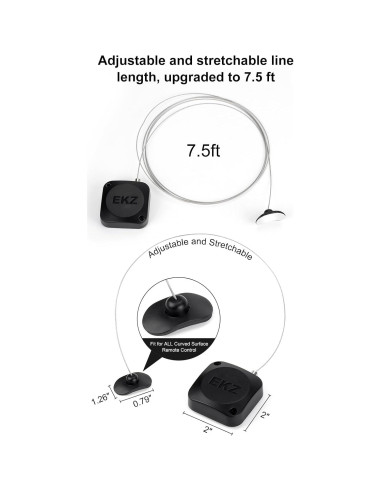 Candado Retráctil de Tether EKZ 2.3m para Control Remoto - 2 Pcs