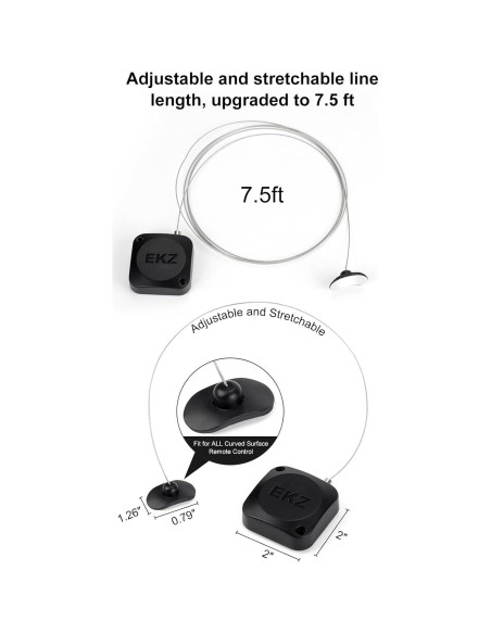 Candado Retráctil de Tether EKZ 2.3m para Control Remoto - 2 Pcs