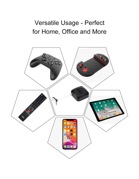 Candado Retráctil de Tether EKZ 2.3m para Control Remoto - 2 Pcs