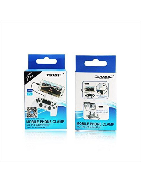 Soporte Clip Inteligente Dobe para Móvil PS4 Dualshock 4 Blanco Soporte Clip Inteligente Dobe para Móvil PS4 Dualshock 4 Blanco