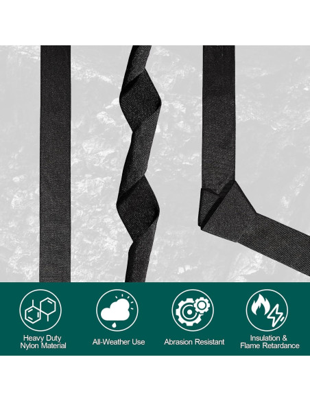 Manga Protectora de Manguera de Nylon DihZoks 2.5" x 7.62m Negro