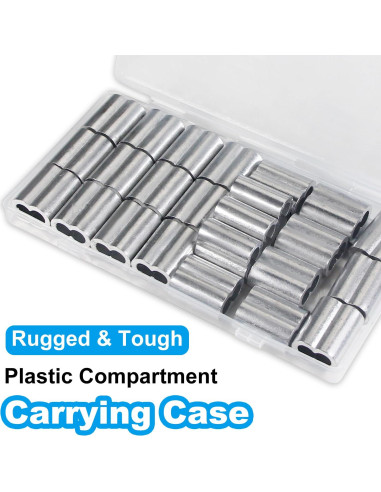 Manguitos de Crimpado de Aluminio Yinpecly 24 Pcs 6mm