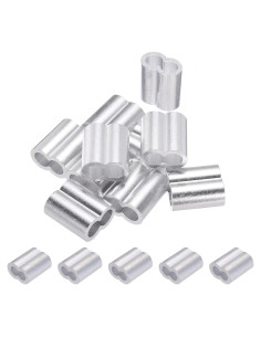Manguitos de Bujes de Aluminio PATIKIL 10mm 10Pcs Crimpado