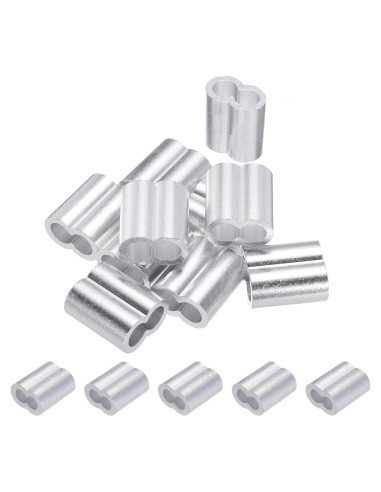 Manguitos de Bujes de Aluminio PATIKIL 10mm 10Pcs Crimpado