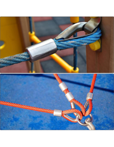 Manguitos de Bujes de Aluminio PATIKIL 10mm 10Pcs Crimpado