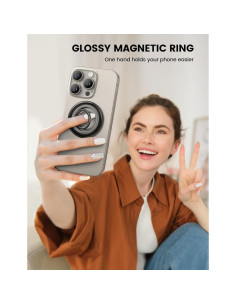 Lamicall Anillo Magnético para Teléfono MagSafe Negro 2