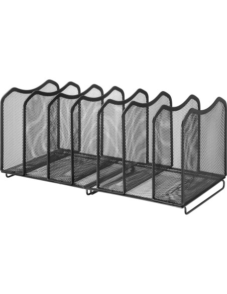 Organizador de Archivos de Malla Simple Trending 7 Secciones Negro