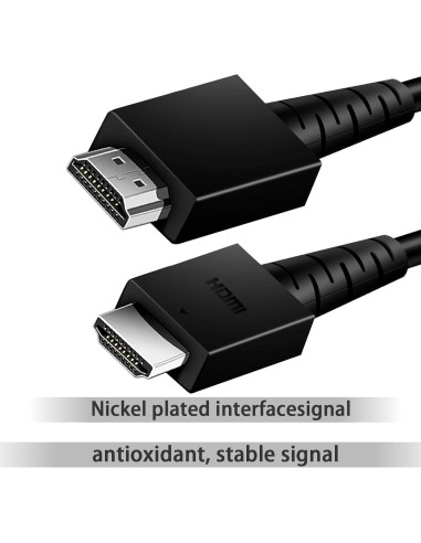 Cable HDMI Xinhua para Nintendo Switch 1.5m 4K Negro