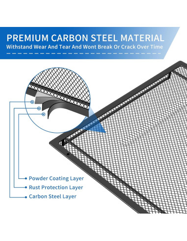 Organizador de Archivos de Malla Simple Trending 7 Secciones Negro