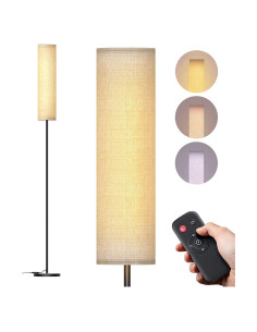 Lámpara de pie LED Lithomy 12W 4 temperaturas de color