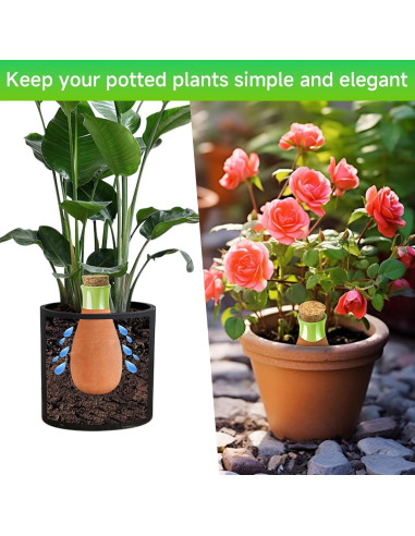 Ollas de Riego de Terracota NEAMVCT - Paquete de 4, 1.32 kg