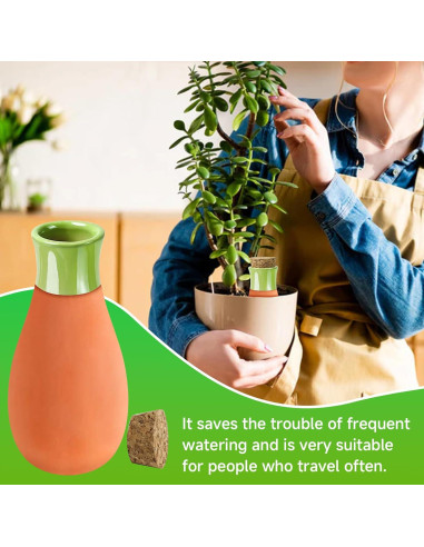 Ollas de Riego de Terracota NEAMVCT - Paquete de 4, 1.32 kg