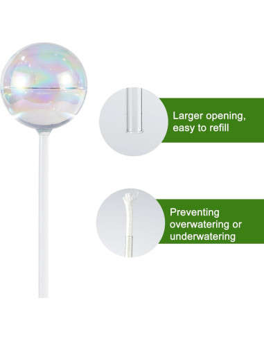 4PCS Esferas de Riego Automáticas Histely 368.5ml Vidrio