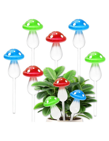 6 Esferas de Riego Automático de Vidrio JarThena para Plantas