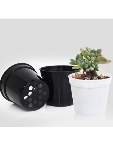 Macetas redondas DODXIAOBEUL para suculentas 40 unidades 6.35 cm
