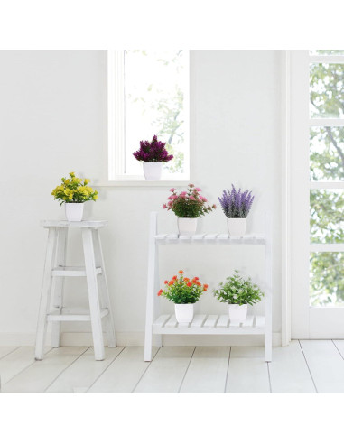 6 Plantas Artificiales en Maceta Yoratee para Decoración Interior