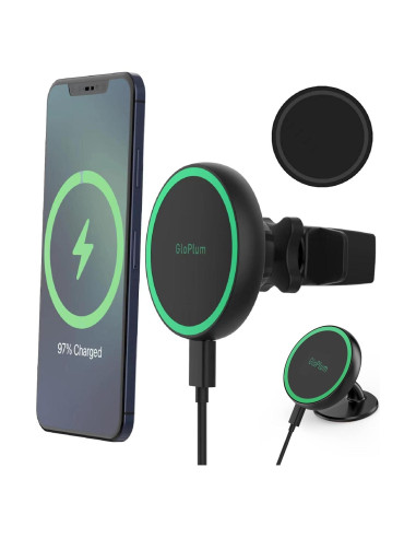 Soporte Carga Inalámbrica Magnético Gloplum para iPhone 15/14/13