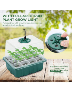 Kit de Inicio de Semillas Seedfactor con Luz de Crecimiento 6PCS 2