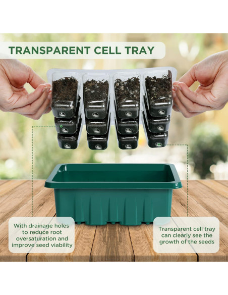 Kit de Inicio de Semillas Seedfactor con Luz de Crecimiento 6PCS