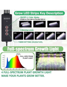 Bandeja de Inicio de Semillas SZSJA con Luz Ajustable 80 Celdas 2