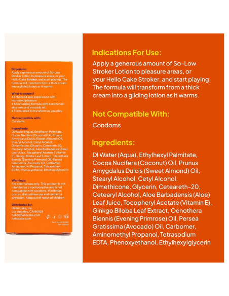 Crema Stroker So-Low Cake 98 ml - Hidratante Natural para Hombres