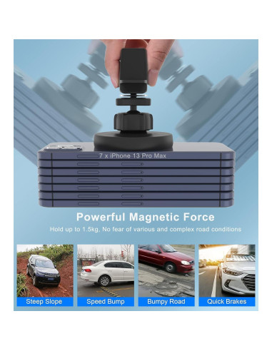 Soporte Carga Inalámbrica Magnético Gloplum para iPhone 15/14/13
