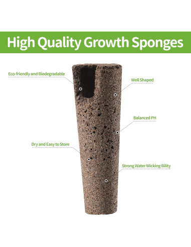 30 Esponjas de Crecimiento Feyut para Jardín Hidropónico