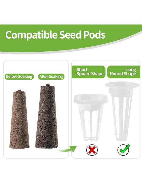 30 Esponjas de Crecimiento Feyut para Jardín Hidropónico