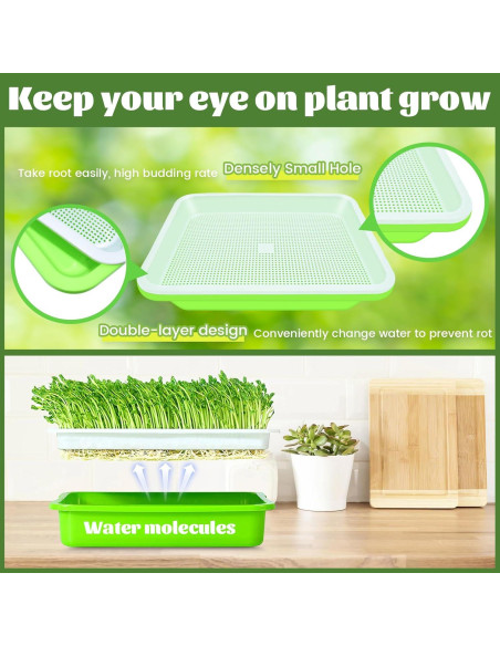 Bandejas Germinadoras Legigo 10 Paquetes Sin Tapas 33x25cm