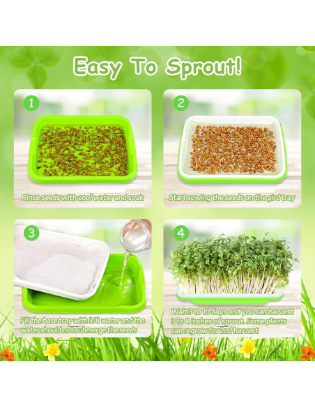 Bandejas Germinadoras Legigo 10 Paquetes Sin Tapas 33x25cm