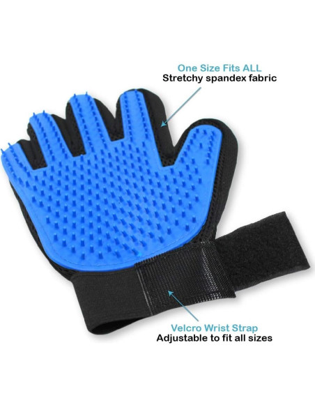 Guantes de Acicalamiento Pets First para Perros y Gatos 22.86x8.13cm