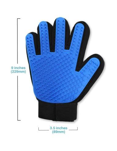 Guantes de Acicalamiento Pets First para Perros y Gatos 22.86x8.13cm