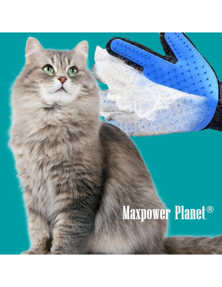 Guantes de Aseo para Mascotas Maxpower Planet Azul - Mitón para Perros y Gatos Guantes de Aseo para Mascotas Maxpower Planet Azul - Mitón para Perros y Gatos