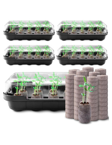 Kit de Inicio de Siembra Max Shape - 5 Bandejas 50 Celdas