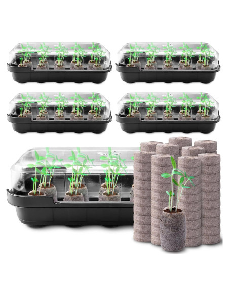 Kit de Inicio de Siembra Max Shape - 5 Bandejas 50 Celdas