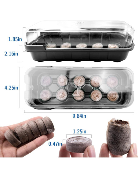 Kit de Inicio de Siembra Max Shape - 5 Bandejas 50 Celdas