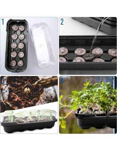 Kit de Inicio de Siembra Max Shape - 5 Bandejas 50 Celdas