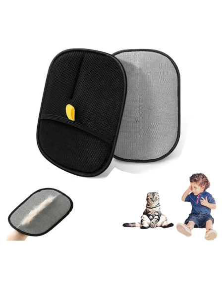 Guantes Quitapelos para Mascotas Genérico Doble Cara 2 Piezas