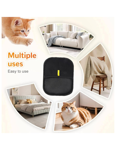 Guantes Quitapelos para Mascotas Genérico Doble Cara 2 Piezas