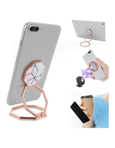 Soporte para Anillo de Teléfono GEEHUA Oro Rosa Ajustable